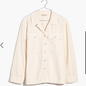 Madewell Drakefield Shirt-Jacket in Ecru
